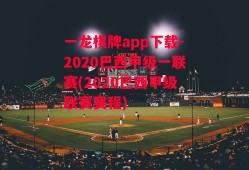 一龙棋牌app下载-2020巴西甲级一联赛(2020巴西甲级联赛赛程)